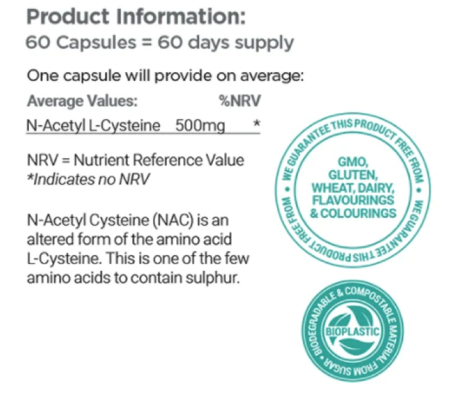 N-Acetyl-L-Cysteine　500 mg